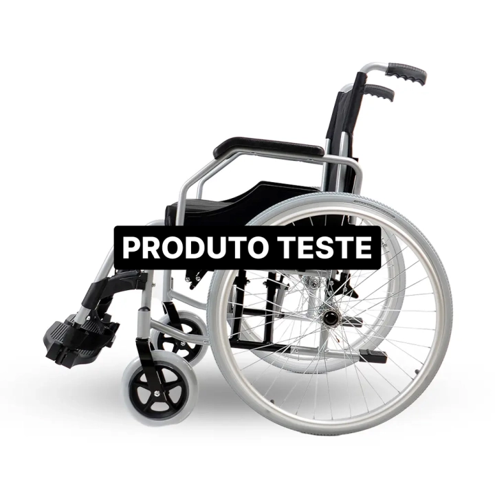 Imagem do produto Produto cadeira de rodas modelo D100 dobrável resistente até 100kg TESTE - 01