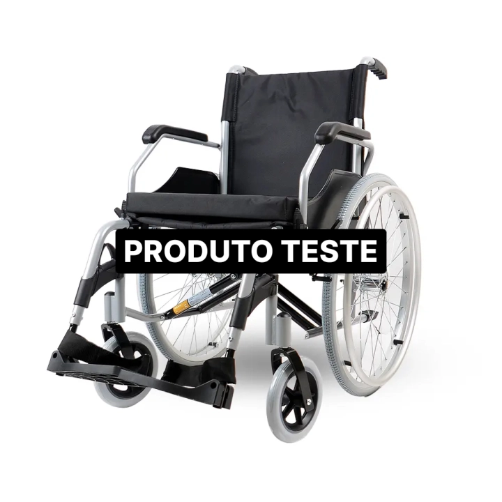 Imagem do produto Produto cadeira de rodas modelo D100 dobrável resistente até 100kg TESTE - 01