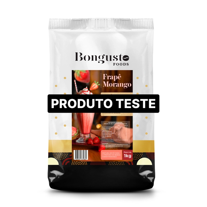 Imagem do produto Produto Teste Frapê Sabor Morango Pacote De 1kg