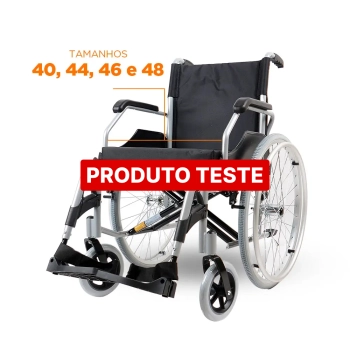 Produto teste cadeira de rodas modelo D999 resistente até 90kg TESTE - 02