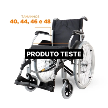 Produto cadeira de rodas modelo D100 dobrável resistente até 100kg TESTE - 01